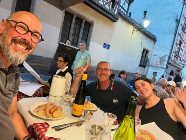 Après cette semaine de formation à Strasbourg pour nôtre nouvelle machine, nous avons pu profiter d’un bon repas traditionnel👌